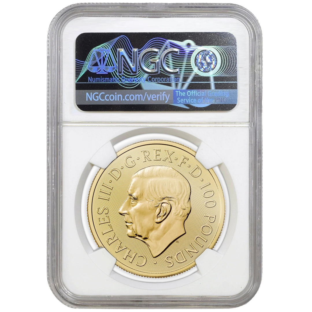 2026 1oz Gold Tudor Beasts Queens Lion Certified Coin MS67+ (PRESALE)