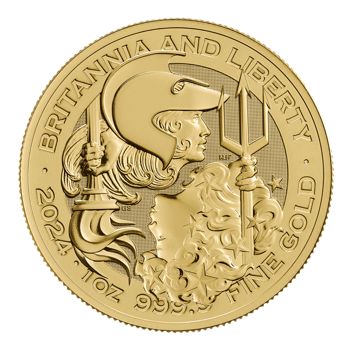 2024 1oz Gold Britannia and Liberty Certified Coin MS66