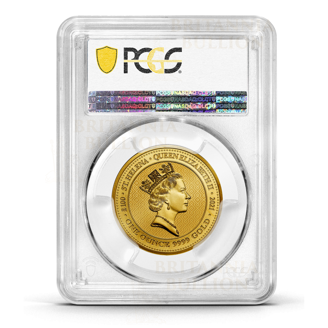 PCGS 2021 1oz Gold UK Queen’s Virtue Victory Certified Coin MS66+