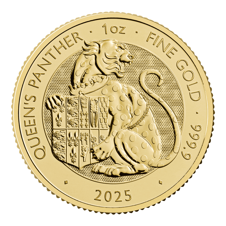 NGC 2025 1oz Gold Tudor Beast Queens Panther Coin MS64