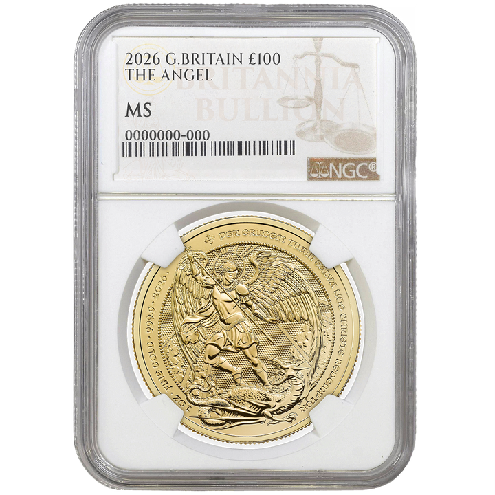 2026 1oz Gold The Angel Certified Coin