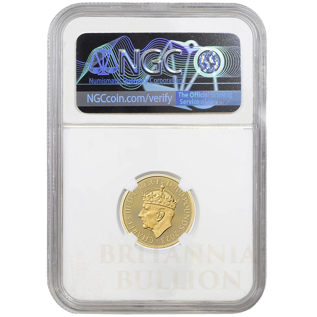 2023 1/4oz Gold King Charles III Coronation Certified Coin MS66+