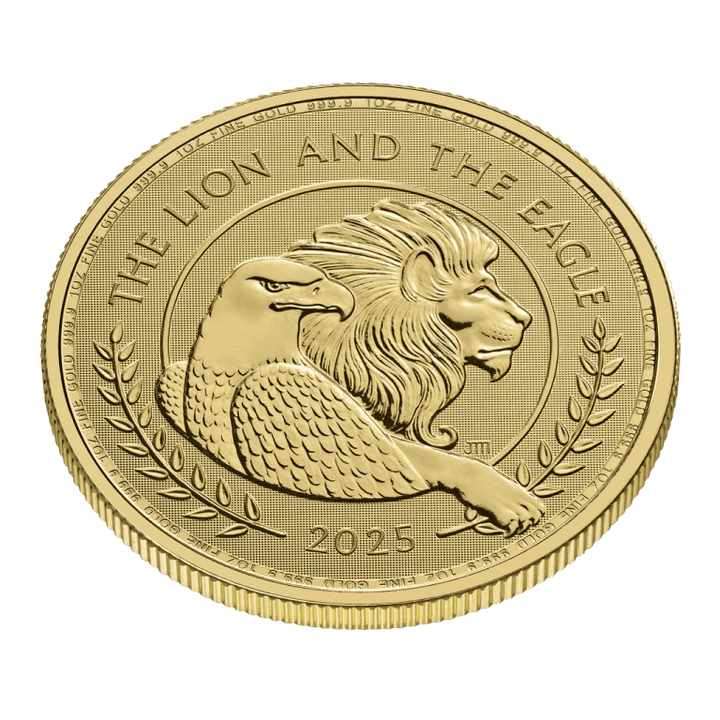 2025 1oz Gold Lion and Eagle Coin 2025